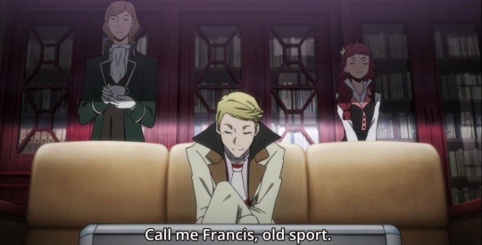 Even though BSD Fitzgerald is named after the author F. Scott Fitzgerald, his characterization is mostly based on the real Fitzgerald's famous fictional character, Jay Gatsby. BSD Fitzgerald has a habit of saying "old sport" and this is actually from Gatsby's own habit.