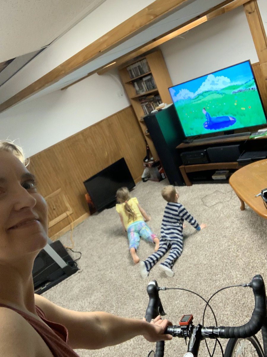 TStrongGCHealth's tweet image. Everyday we go downstairs to workout!  I get on my bike, kids do Cosmic Kids Yoga &amp;amp; my hubby goes on the treadmill.  🧘‍♀️🚴‍♀️ #GCPride