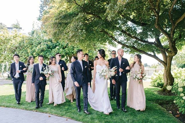 Real Weddings (@realweddingsbc) on Twitter photo Long blush gowns for the bridesmaids, tie-less suits for the groomsmen. We're loving this modern look. Photos: <a href="/blushwedphotos/">blush wedding photog</a>. Florals: <a href="/celsiafloral/">Celsia Floral</a>. #wedding #weddingday #weddingphotography #bcwedding #vancouverwedding ift.tt/3dtvlWS Long blush gowns for the bridesmaids, tie-less suits for the groomsmen. We're loving this modern look. Photos: <a href="/blushwedphotos/">blush wedding photog</a>. Florals: <a href="/celsiafloral/">Celsia Floral</a>. #wedding #weddingday #weddingphotography #bcwedding #vancouverwedding ift.tt/3dtvlWS