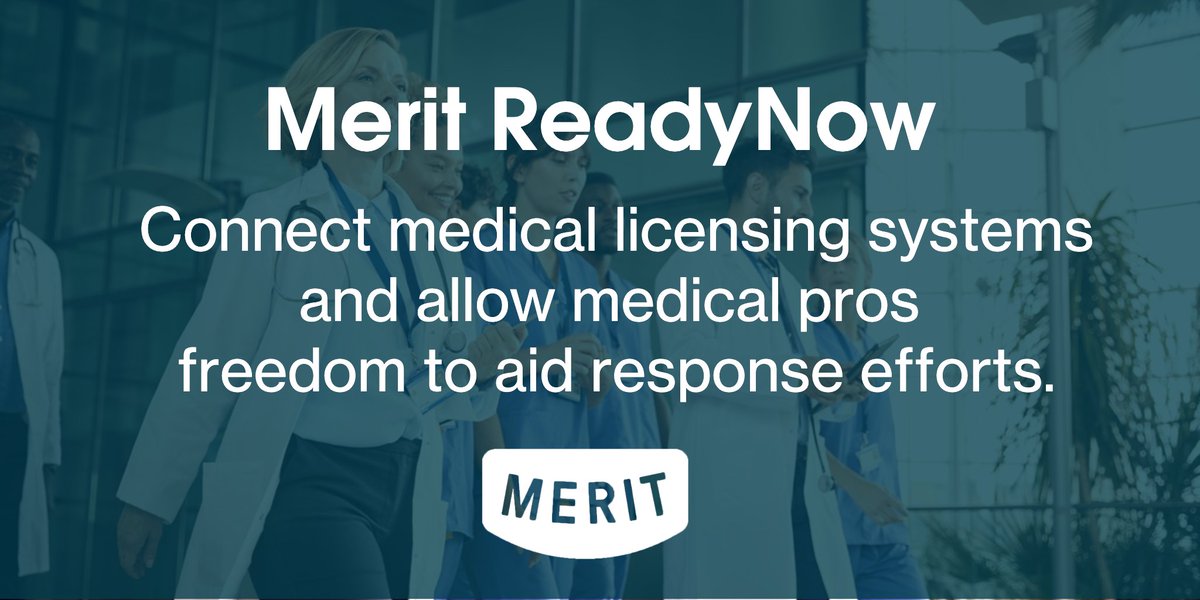 We’re giving states an opportunity to digitally connect medical licensing systems to         expedite license verification across states  #readynow hubs.ly/H0nLrNQ0