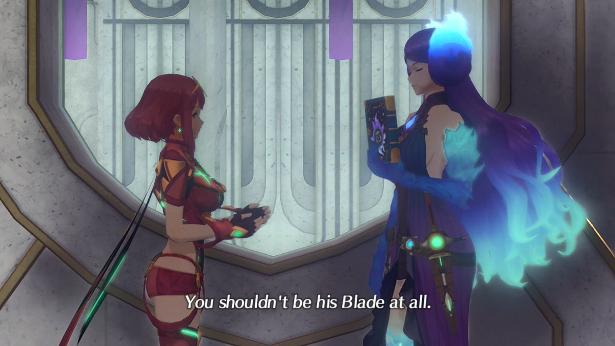 Another great scene in this chapter is the conversation between Homura and Kagutsuchi. Kagatsuchi sees right through Homura's endgame and it's actually a really interesting and sad conversation. I am definitely appreciating the interactions between these two more.  #Xenoblade2