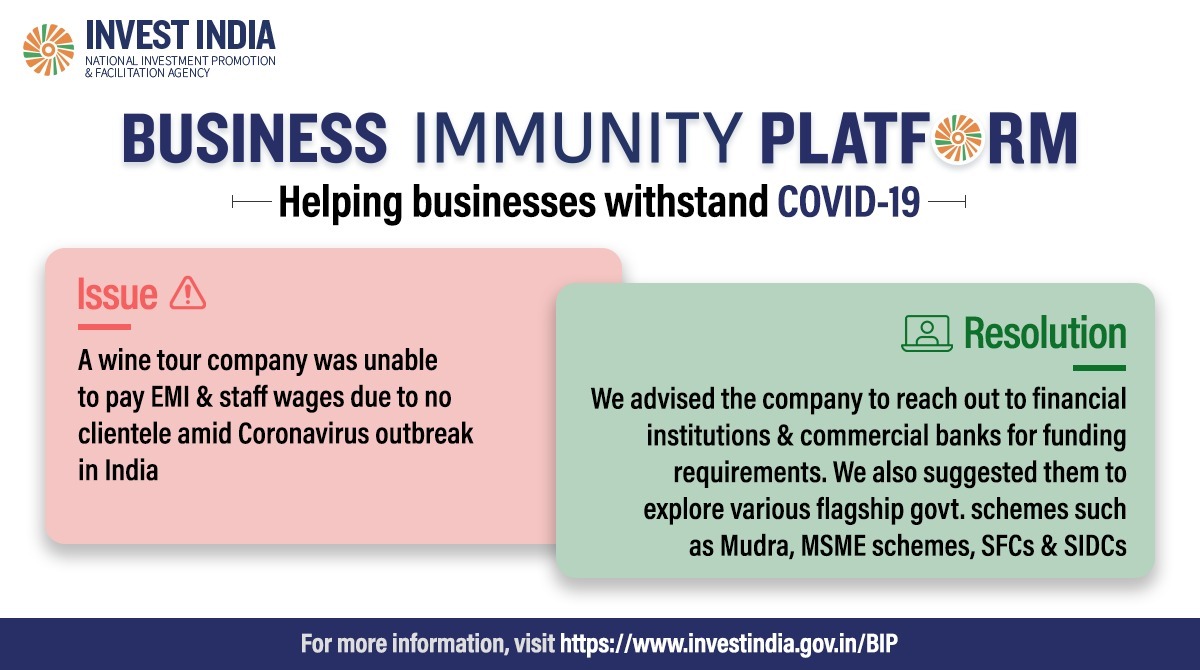 Image result for Invest India Business Immunity Platform