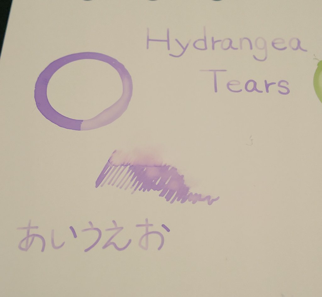 electromantic01's tweet photo. お迎えしたインク「Hydrangea Tears」「Secret Garden」は思わずため息がこぼれるほどの優しい美しさにうっとり(*˘︶˘*).。.:*♡
混色するのも楽しみだし、今日はいいご縁もあって、ほんとに有意義なひとときを過ごしました💕
#インク沼
#HydrangeaTears
#SecretGarden https://t.co/z0E6EgniLq