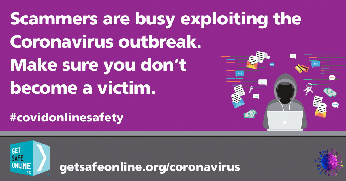 Fraud_Panel's tweet photo. Right now, scammers are having a field day exploiting the concern, confusion and trauma caused by #coronavirus. Don’t become a victim – keep yourself, your loved ones and colleagues safe online and offline #covidonlinesafety #fraud #fraudpanel https://t.co/BYubG8gzoN