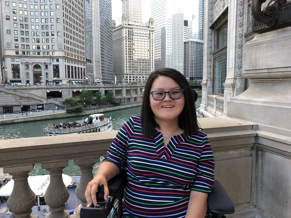 #WhyIWalkWednesday from committee member Aly Fisher: 'I roll because of everything MDA does for me and my friends! If it weren't for the MDA, I would not have graduated college, gotten my first full time job, had the support I need to survive! I roll to find a cure!'