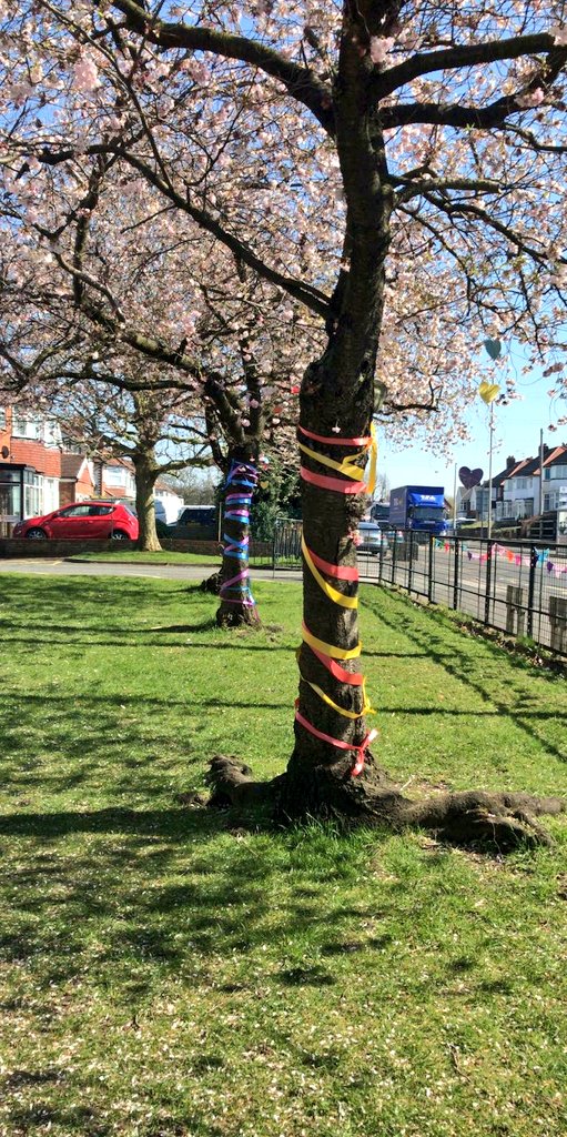 HT_SMCoE's tweet photo. I take no credit for this! I am exceptionally proud of the St Mark's staff and children working together today; sending out a message to our community and showing support for our brilliant @NHS workers! #SMCoE https://t.co/qhdyUypNcd