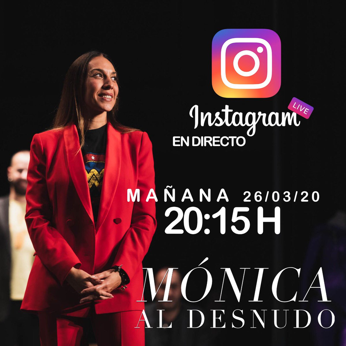 monicanaranjo's tweet image. SORPRESA!!! 😍 Estos días hemos estado preparándonos para llevar #MónicaAlDesnudo al directo... EN INSTAGRAM!! 🙏🥰 Me hace tanta ilusión que podáis vivirlo en primera persona... y desde casa!! 😉 Mañana, jueves 26 de marzo a las 20:15 horas en mi Instagram!! 💖🦋 Os espero!!😘⁣