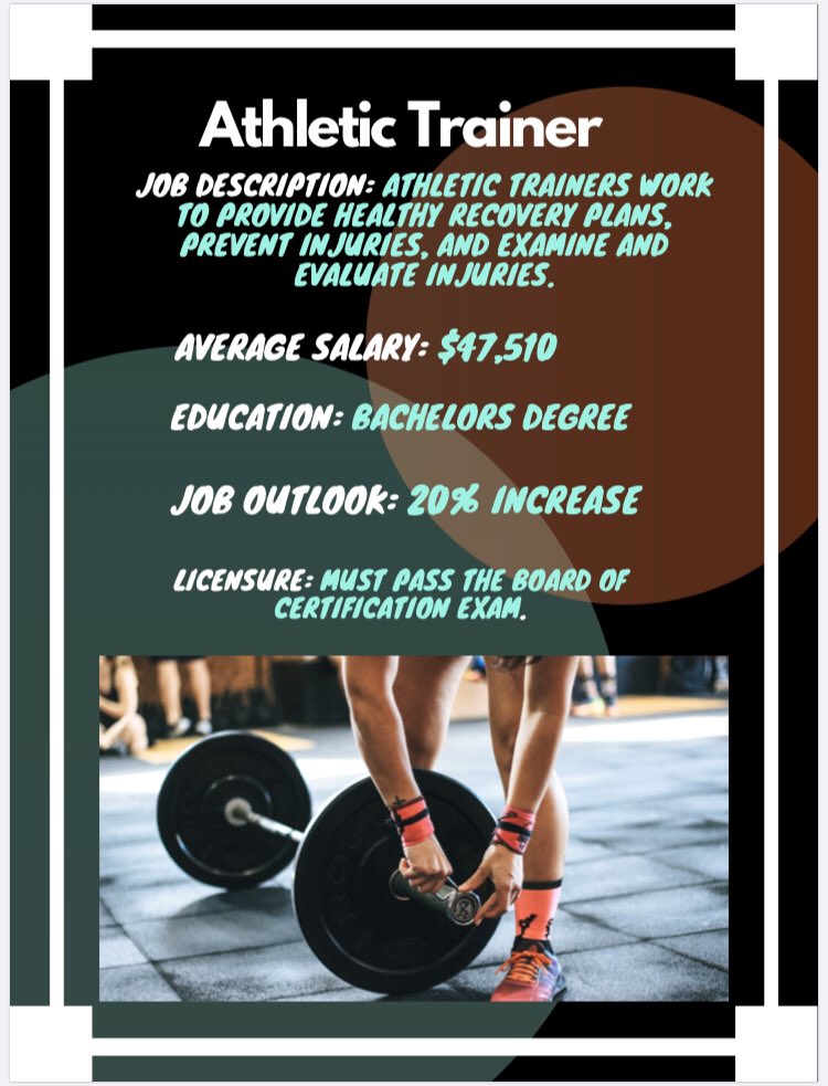 BreRyan448's tweet photo. Here are more health and wellness career infographics! I love seeing so many students interested in the health field—it is such an important field, especially during times like we are experiencing now! #drivestudentsuccess https://t.co/QOyCDR0Fdw