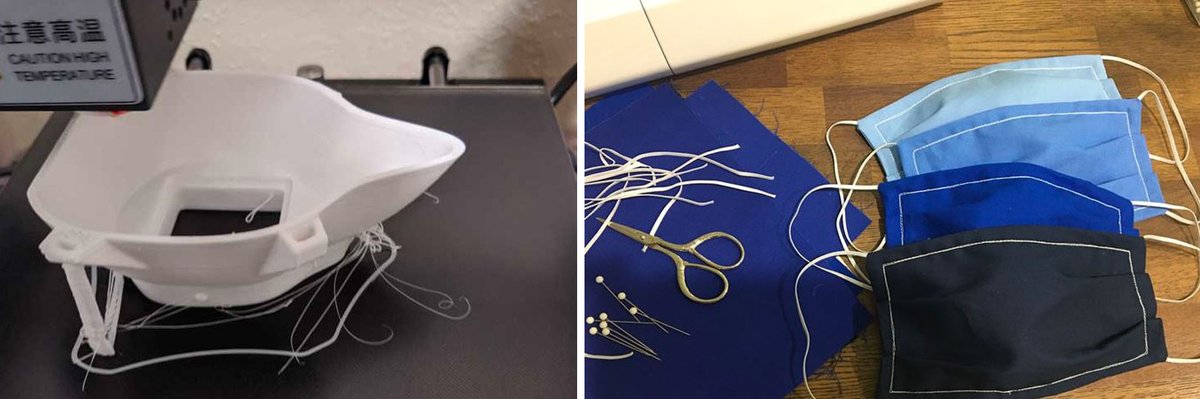 PenrodHQ's tweet photo. Sure, we build amazing #Salesforce solutions. But, our very own Saul Fofana and Mary Ganchar make some amazing things in their spare time, as well. #covid19 #coronavirus #masks #diy https://t.co/x9uM06DcCp