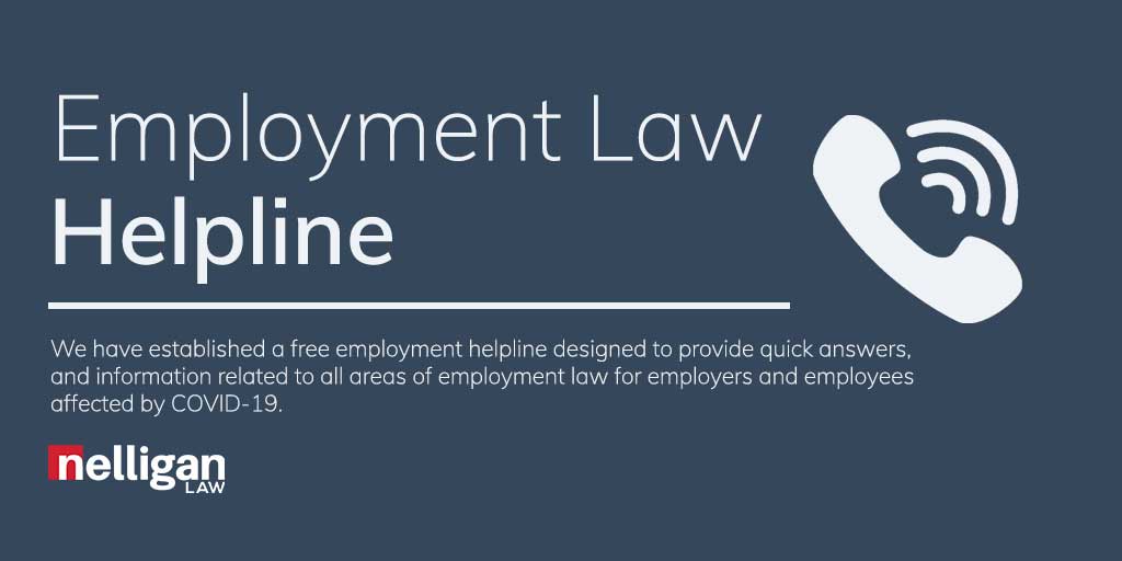 NelliganLaw's tweet photo. The Nelligan Employment Law Helpline opens today, March 25th. For more information about how it works, what you can expect and how to access it, please visit our website:

https://t.co/7cz6UFQheQ https://t.co/MBCKxVtnuX
