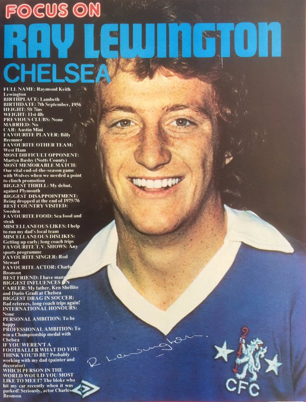 robertmdaws's tweet photo. #RayLewington @stamford_bridge @shill306 ( look at fav other player @BillyBremnerFan ๐ ) https://t.co/7BnDyq4H1S