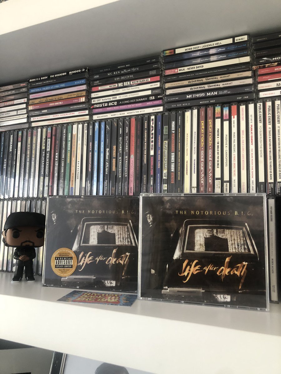 HHBITD's tweet photo. 23 years old today! Shouts to #Big and his 2nd album....#hiphopcd #ripbiggiesmalls https://t.co/UfusefeEZD