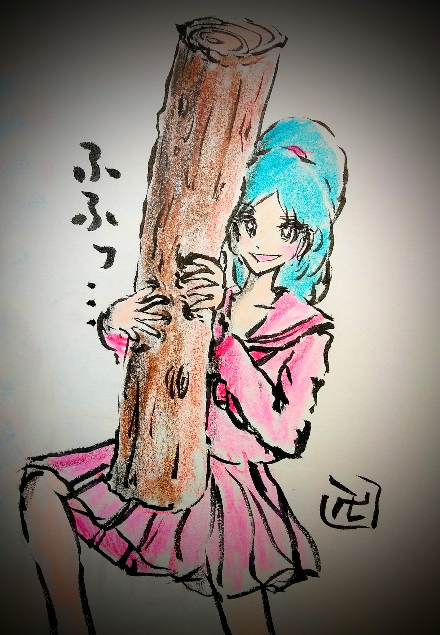 流人てりー 殴るよ イラスト 絵描きさんと繫がりたい 殴る 殴るよ ぶん殴るよ 丸太 T Co Fct1suiipv Twitter