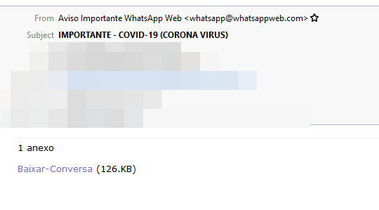 casual_malware's tweet photo. the "baixar-conversa" #metamorfo campaign I have been observing switched over to a #covid19 theme last night. same old metamorfo.

Subject: "IMPORTANTE - COVID-19 (CORONA VIRUS)"
http://www.arjoflos[.]com/upcloud4→
Visualizar_Arquivo43217.zip→
Visualizar_Arquivo4321757JZ.msi https://t.co/boUYCgO6pp