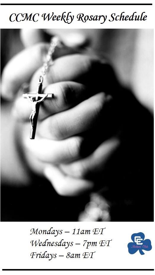 DCCMothersClub's tweet photo. Join us at 7pm as Fr. Noelke leads us in praying the rosary. https://t.co/zAz0SmZahm https://t.co/RXjJO9CI9X