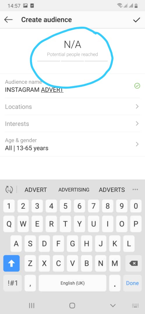 Instagram create audience