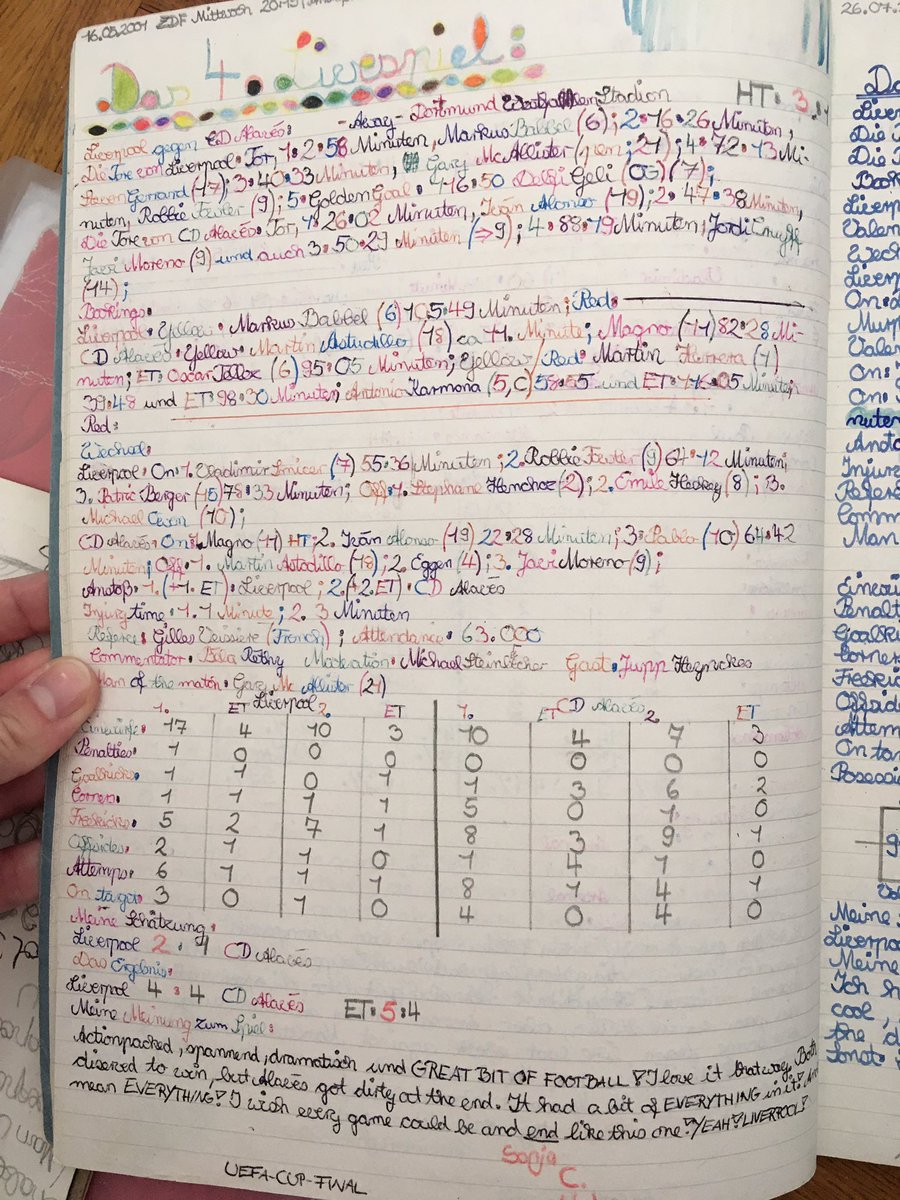 Whilst I’m at it, here are some trips down my memory lane, see pics: the 2001 UEFA Cup (as it was know as back then) glory & THAT unforgettable night in Istanbul, 25th May 2005, THE comeback win & European trophy number 5. (I wrote in Deunglisch = mix of Deutsch & English)*