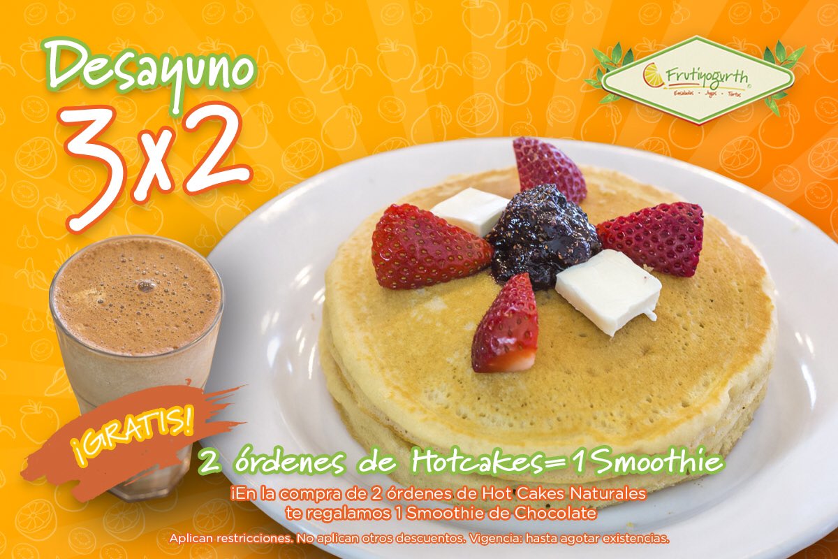Esta promo te va a encantar! Ordena 2 órdenes de hot cakes 🥞 naturales y te regalamos un smoothie de chocolate 🍫 
También aplica en órdenes para llevar! #quedateencasa #playadelcarmen #parallevar