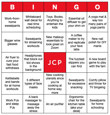 JCPenney on X: Who wants to play a game of online shopping bingo?   / X