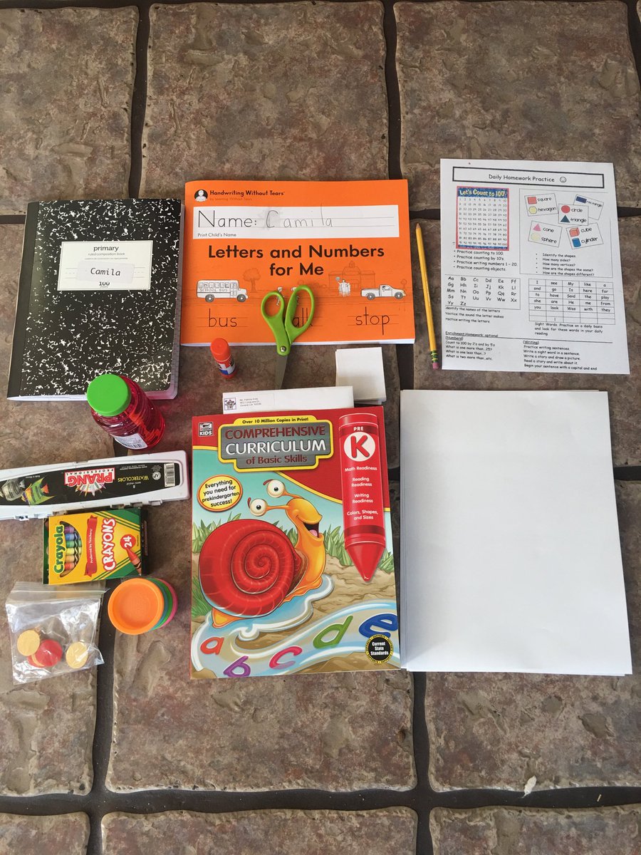 Supplies for learning at home #handsonlwarning <a href="/RioLindoSchool/">Rio Lindo School</a>