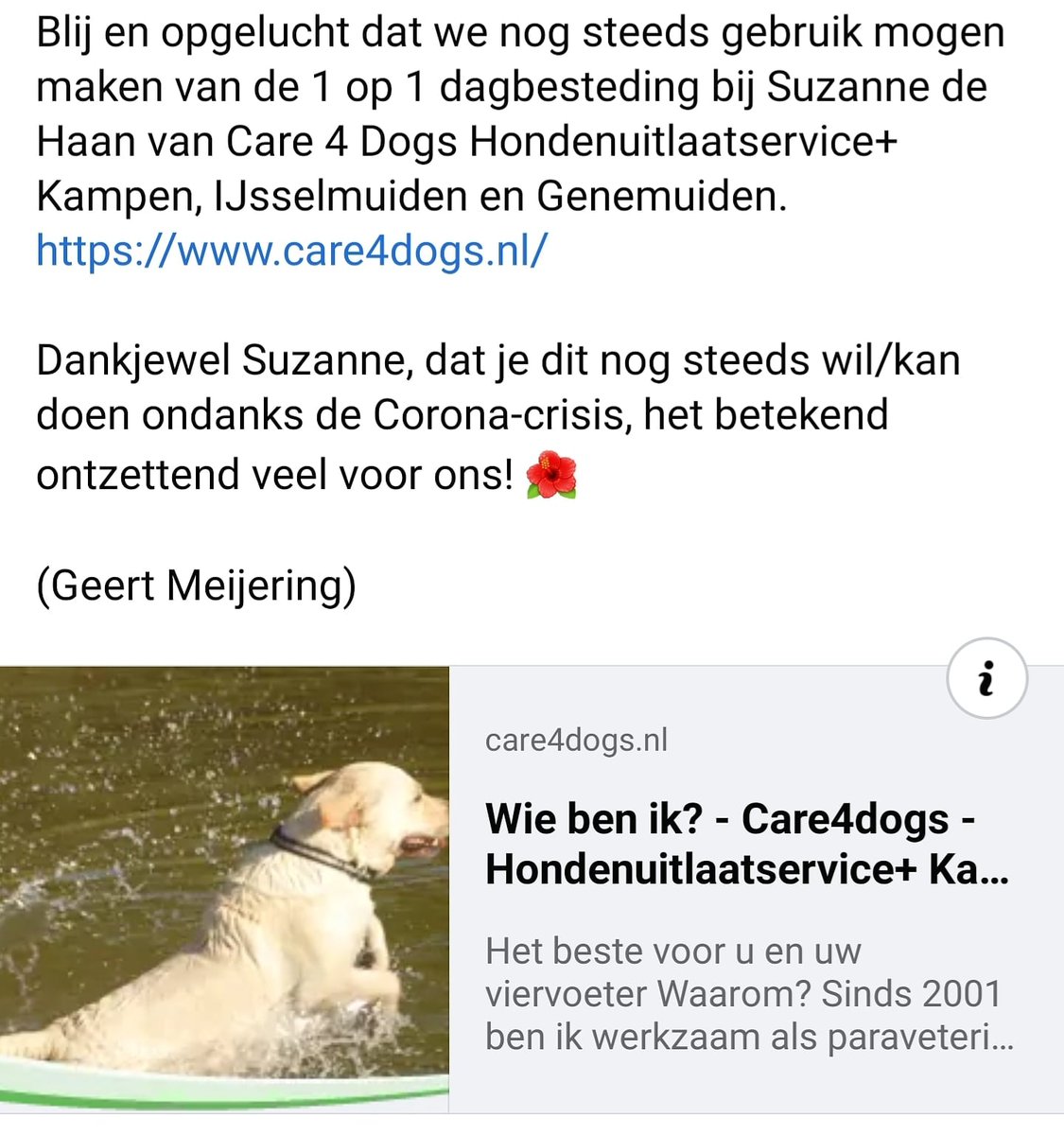 Hier vecht ik voor!! 💕 Het kan zo "simpel" zijn! Hopelijk wordt de politiek snel wakker en zorgen ze ervoor dat ik dit werk kan blijven doen! #corona #zorggaatdoor #care4dogs #dagbesteding #kindercoach #hethoeftnietingewikkeldtezijn