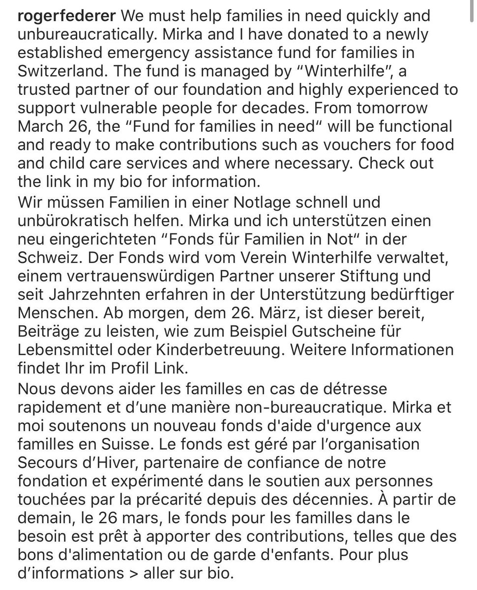 Roger Federer (@rogerfederer) on Twitter photo 