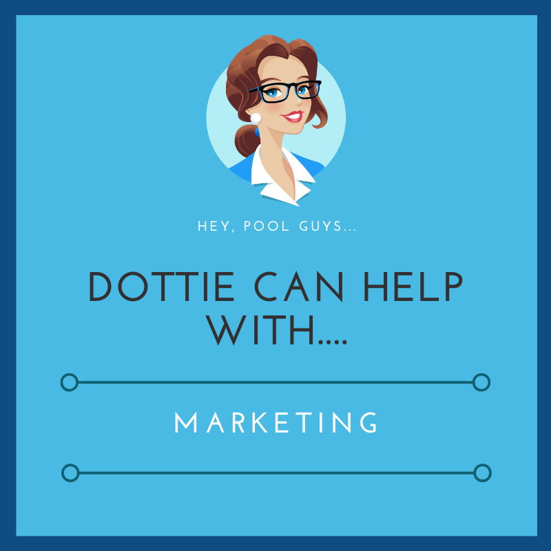 I also know how to properly communicate with your customers and the public! We are an essential business and people need their pools to be healthy and sanitary. 
Sign up for early access: getmydottie.com 
#PoolBusiness #EssentialService #Pool #PoolAndSpa