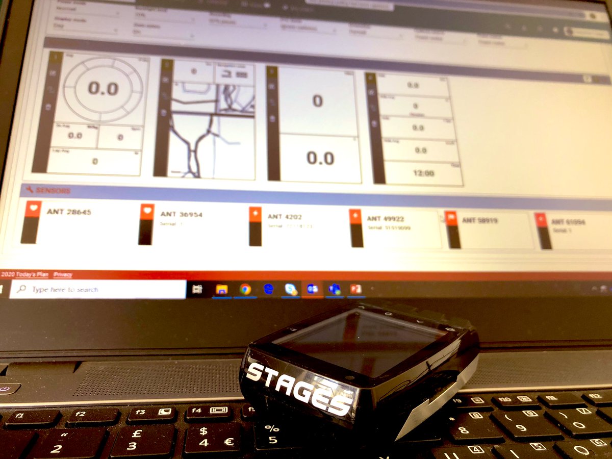 Superb functionality to be able to programme the <a href="/stagescycling/">Stages Cycling</a> Dash M50 cycle computer on <a href="/whatstodaysplan/">Today's Plan</a> or the Stages App with no cables needed! Got to have the right data on display 🚴🏻💨💨 🤓