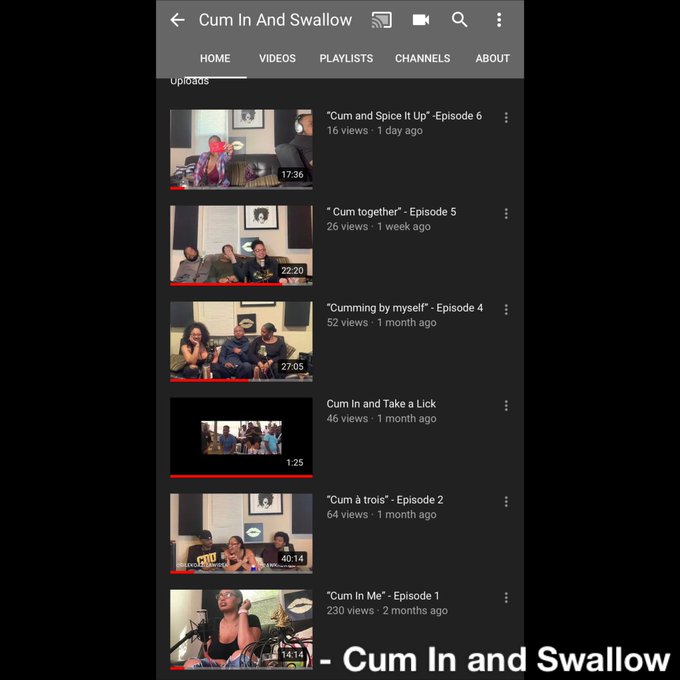 What are you doing there sitting on the couch. Well here are six episodes of my podcast . Go watch for