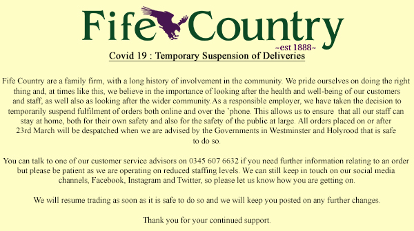 fifecountry's tweet photo. Business update. #StayAtHomeSaveLives #StayAtHome #KeepSafe #KeepInTouch #BeBackSoon https://t.co/xcyIAgsXmv