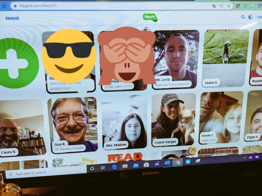 spacegirl_7's tweet photo. So exciting to hear from our students on the @HaysBMS @Flipgrid. A student said: "If you hate the Corona virus say the bobcat pledge." ...I make the right choices. Roarrrrr. #BartonStrong @HaysCISD ☮️♥️🐾 https://t.co/oZgs478B2u