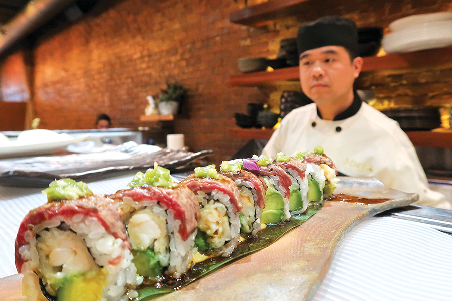 WakeUpWestfair's tweet photo. Even the kids expect authenticity – California rolls no longer cut it – at Greenwich’s swish new Japanese restaurant, Miku. https://t.co/UfptMXovrC https://t.co/2jm0ZlW5QD