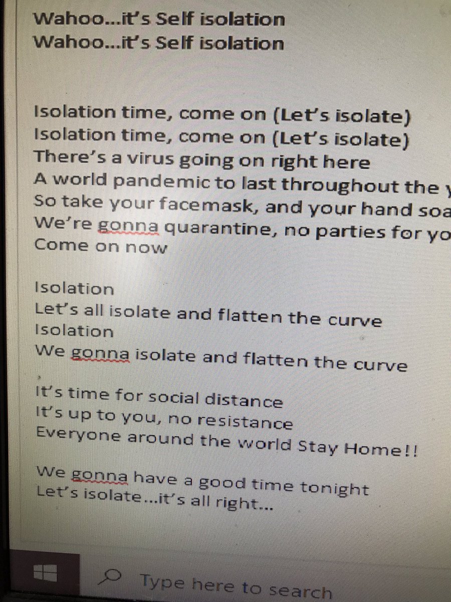 Marko S (@markowithak) on Twitter photo <a href="/jimmyfallon/">Jimmy Fallon</a> I rewrote the lyrics to Kool and The Gangs Celebration and called it Isolation #IKnewIHadCabinFeverWhen <a href="/jimmyfallon/">Jimmy Fallon</a> I rewrote the lyrics to Kool and The Gangs Celebration and called it Isolation #IKnewIHadCabinFeverWhen