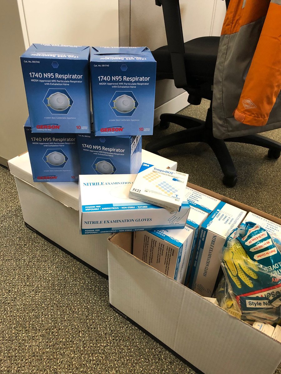 Nichols_College's tweet photo. Asst. Dir. of Campus Services Justin Dolan heard first respondersdidn't have enough PPE supplies during the COVID-19 emergency. So, he decided to give some of our own supplies to help. “When I called to tell them about the supplies, they shouted as if they had won the lottery!” https://t.co/YYBAbZQpMt