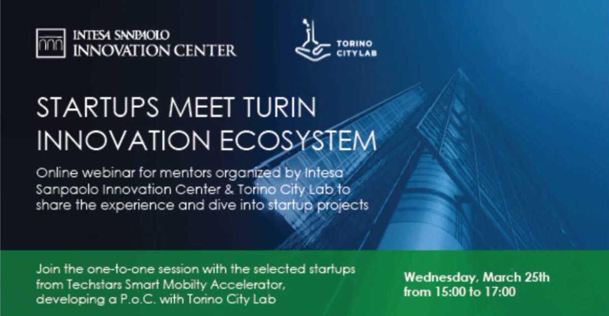 TorinoCityLab's tweet photo. Le imprese del Programma @Techstars supportato da @intesasanpaolo #InnovationCenter incontrano virtualmente alcuni attori chiave del sistema locale. Con #TorinoCityLab l’innovazione non si ferma! https://t.co/h82XU0N8De
