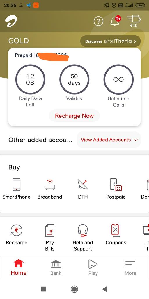 AdvRKChoudhary's tweet photo. Dear @airtelindia @Airtel_Presence
While if you not giving enough speed to access data then how we will isolated ourself in better way.
Its 8:30 in eve and i hv almost 90% data till now.
Even in #21daylockdown period.
#worstspeed
#airtelfalse4gpromise
#airtelspeedchallenge https://t.co/AtXyBP1l29