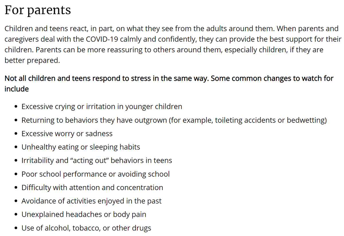 REL_NEI's tweet photo. Looking for ways to help your children manage stress and anxiety during this difficult time? Here are some suggestions for parents from @CDCgov: https://t.co/FMeLBJB0aE https://t.co/TWrfhp68i7