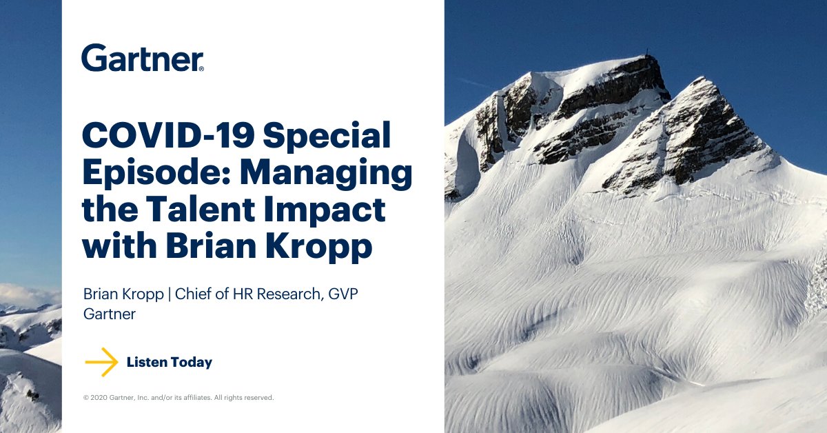 Gartner on Twitter "New Talent Angle podcast Brian Kropp, Chief of