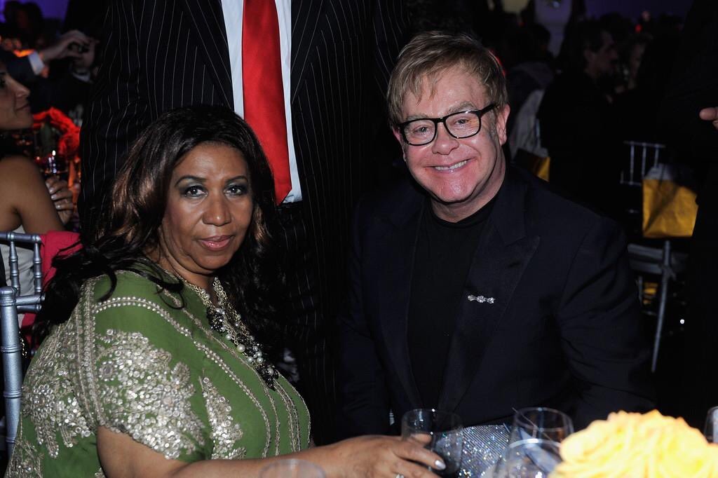 Happy Birthday to the legends Aretha Franklin  and Elton John  