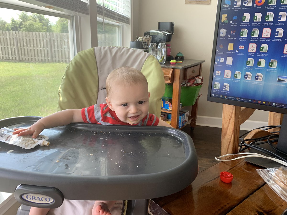 TrainorPHGtr's tweet photo. My other #WorkFromHome colleague making sure I stay on track so I can continue enjoying all the #ASPOWEEK opportunities through the end of today! https://t.co/lmvZphGlve