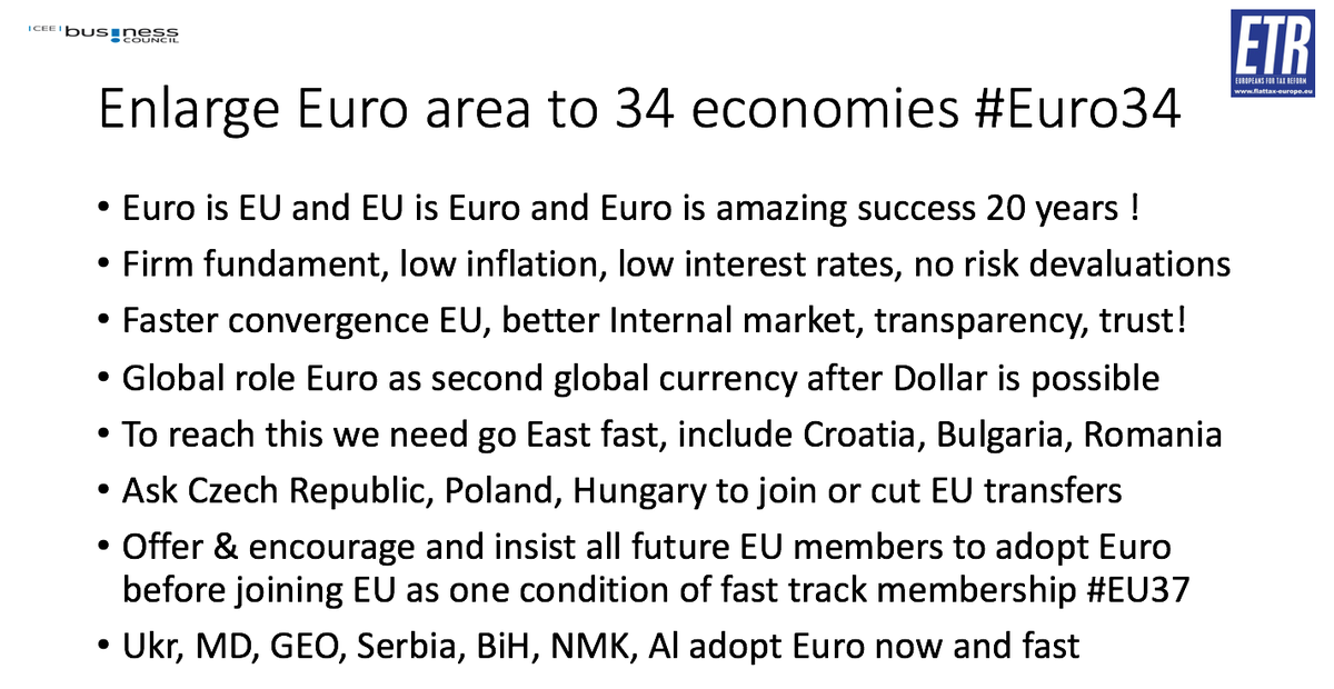 GunterFehlinger's tweet photo. @rumeliobserver @JimOBrienWX @madeleine @ulrichspeck @jana_puglierin @vtcherneva @VSurroi @wto @coe @Interpol @UNESCO @NATO @ecb @VeraJourova ETR calls @Lagarde to give green light for fast track #EuroAdoption in #SEE @CEFTA_ @rccint @GUAMSecretariat https://t.co/KZP3P5nxgb