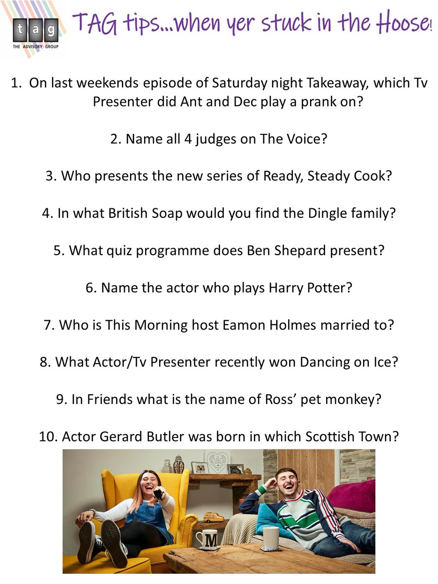 TAGClare's tweet photo. Today's quiz is all about TV/Film suggested by @TAGNeil Let us know how you get on! πΊπ½οΈ #tagquiz #tvround #quizzingathome https://t.co/oNKwDo1EWU