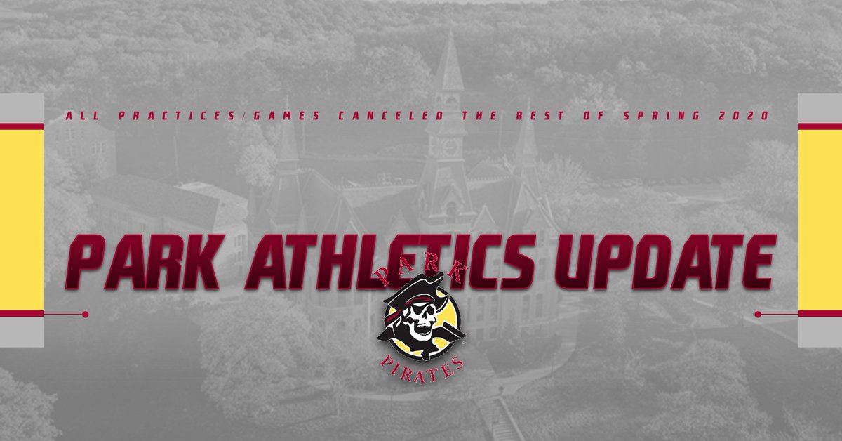 ParkPirates's tweet photo. Park Athletics Update Regarding COVID-19 @AMCSports @NAIA 

https://t.co/r7TOV434AR https://t.co/lZ5Qj1L8kE