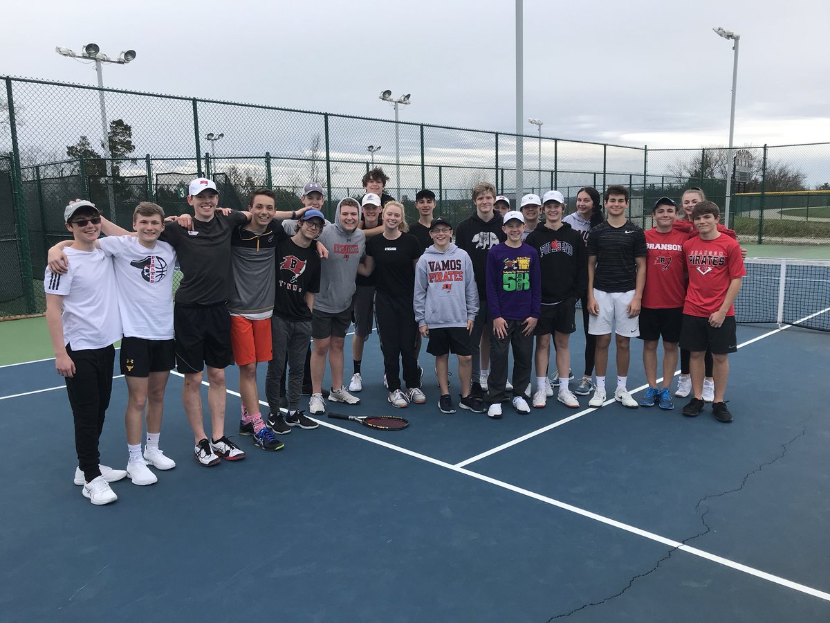 SeanKembell's tweet photo. Always great to see our @BHSPirateTennis alumni! Welcome back, Gabby! Vamos! #tennisfamily #webeforme https://t.co/DOxNfbKU3Z