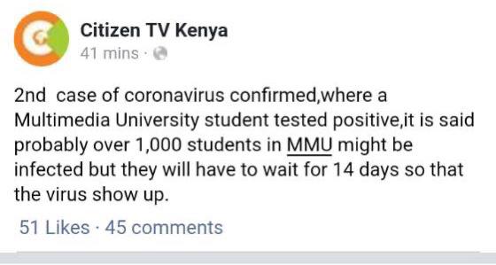 ngurepeterwanjo's tweet photo. 2nd case of corona🙆‍♀️#coronavirusInkenya https://t.co/YIAbT7ecTx