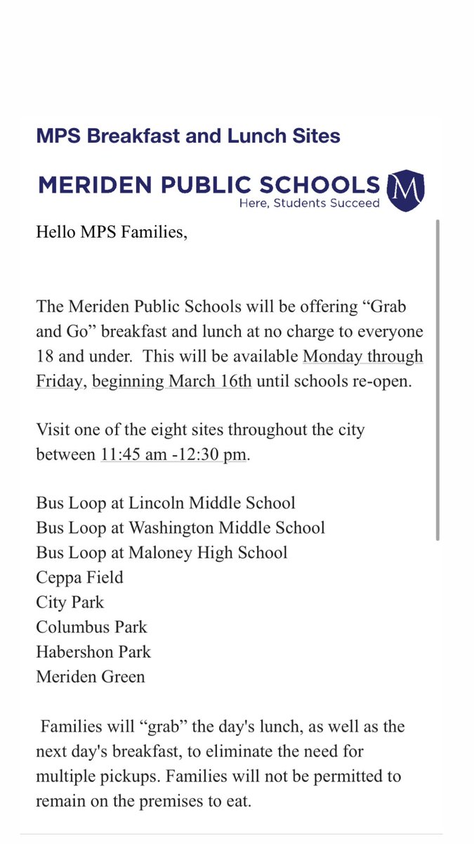 Amy_Hayes5's tweet photo. Share this! MPS Breakfast and Lunch info for 18 and under! https://t.co/DMB1iUnFGw