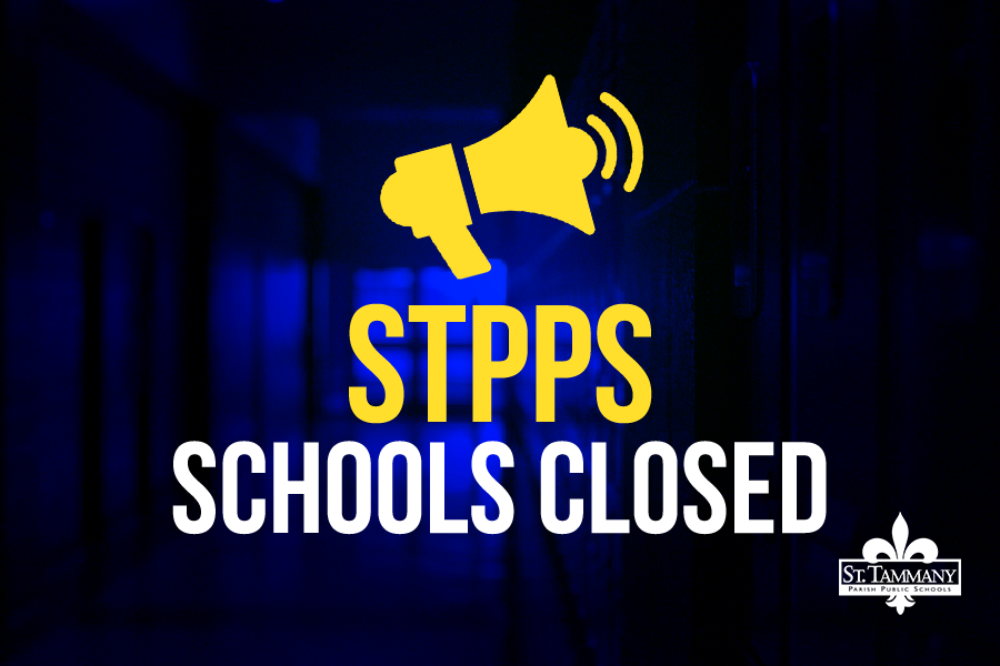 stppschools's tweet photo. All St. Tammany Parish Public School facilities are closed to students effective Monday, March 16. 

This closure includes all STPPS athletics, activities, clubs, and events. 

FOR MORE: https://t.co/lW3oCOeOBZ https://t.co/YFP6DfbS4M
