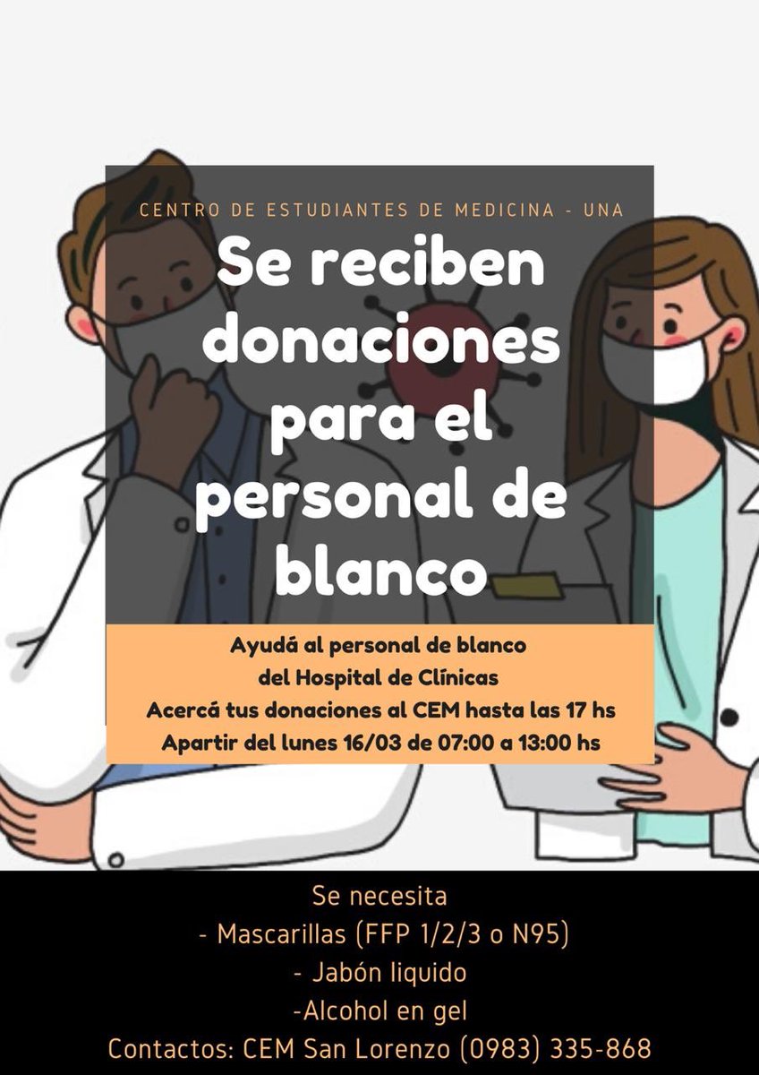 cemunaPY's tweet photo. El compromiso de ayudar es de todos 🏥🙏 https://t.co/tcIzdiyUxK