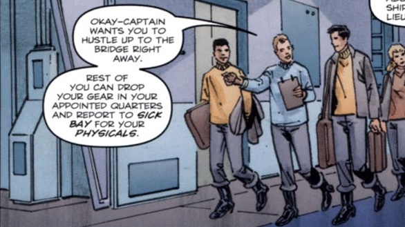 theNiceCaptain's tweet photo. My first day on the Enterprise. Pumped that I get to report to the bridge while everyone else is stuck in sickbay.
Last time that ever happened.
#StarTrek #YoungPike #comics #FeatureFriday #Crew https://t.co/7DMNZPQnTk