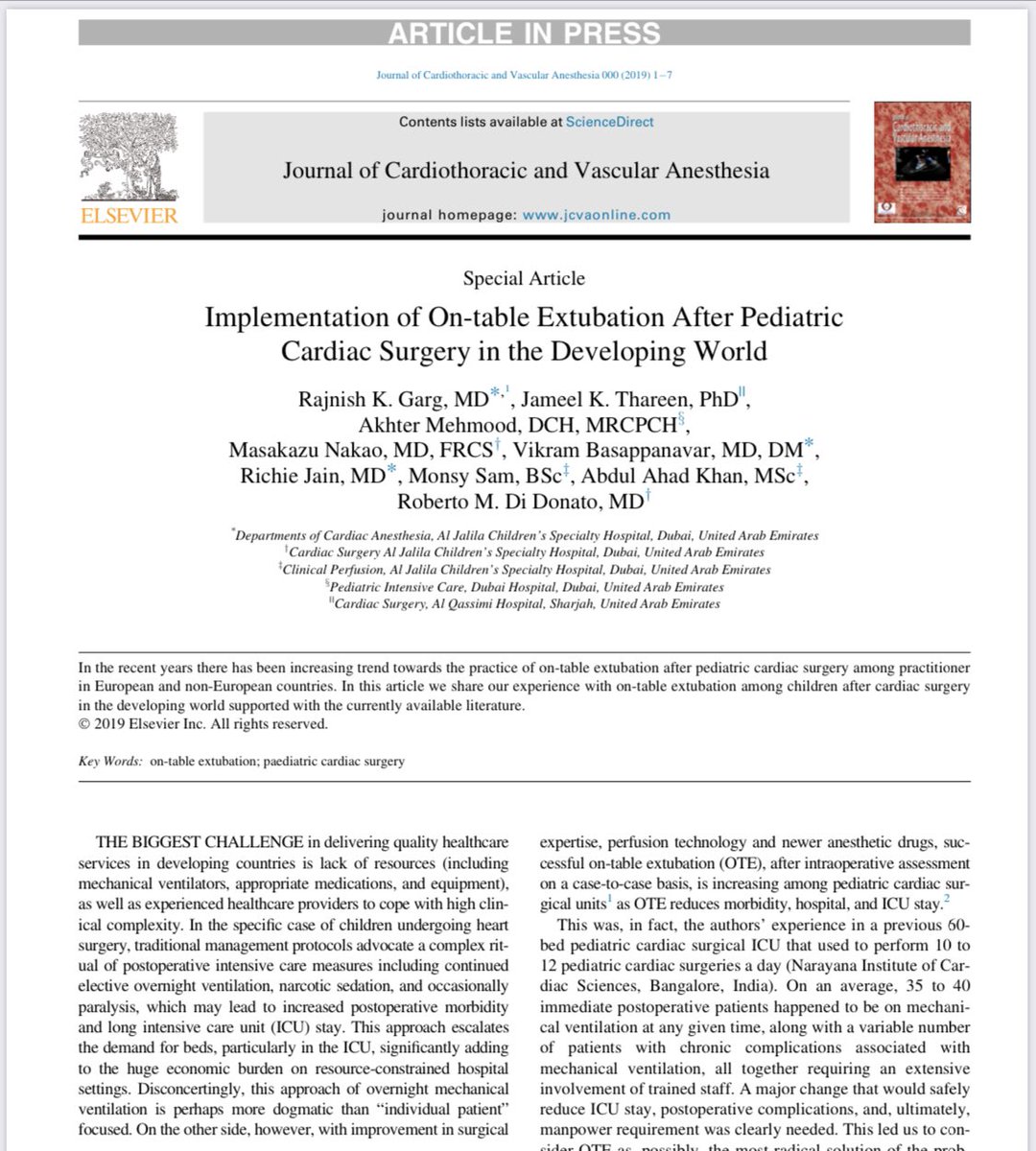 CardiacAx1's tweet photo. Implementation of on table extubation after pediatric cardiac surgery #PedsICU #PedsCICU #PedsCardsAnes #PedsAnes #pedsanes #pedscardsurgery #ontableextubation #fasttracking https://t.co/BqbrNIi3Eq